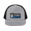 Autism Rocks Grey Trucker Cap